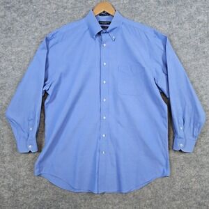 Daniel Cremieux Collection Staney Dress Shirt Mens Size XL 17-33 Blue Corporate‎